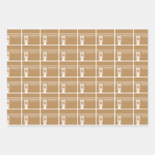 Tan Eid Adha Mubarak Kaaba Schapen Patroon Inpakpapier Vel (Voorkant)