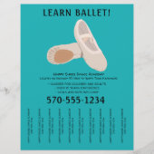 Tan- en Blauwgroen balletdanslangen Flyer (Voorkant)