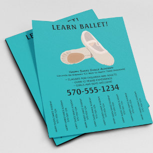 Tan- en Blauwgroen balletdanslangen Flyer