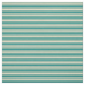 Tan- en Blauwgroen strepen Stof (Swatch)
