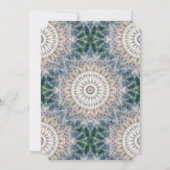 Tan en Blue Mandala bruiloft uitnodigingen (Achterkant)