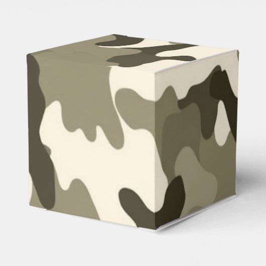 Tan en Brown Army Style Mission Compleet Bedankdoosjes (Achterkant)