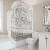 Tan en bruin Rustic-houtpatroongordijn Douchegordijn (In situ)