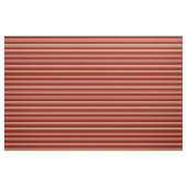 Tan en Dark Red Striped Pattern Stof (Fat Quarter)