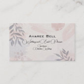 Tan en Gray Floral Wedding and Event Planner Visitekaartje (Voorkant)