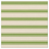 Tan en Green Lined Pattern Stof (Close Up)
