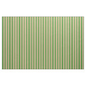 Tan en Green Lines Pattern Stof (Fat Quarter)