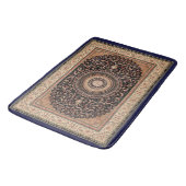 Tan en Green Persian Carpet Bath Mat (Gekanteld)