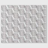 Tan en Grijze winterfeestdagen Cadeaupapier (Vlak)