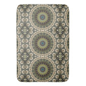 Tan en groen Abstract Badmat (Voorkant Verticaal)