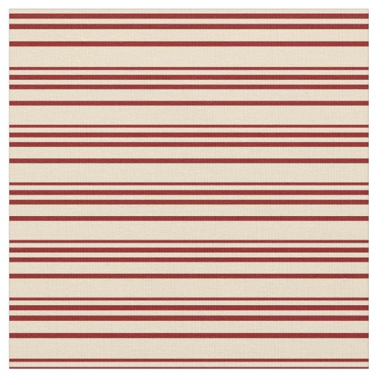 Tan en Maroon Patroon Stof (Close Up)