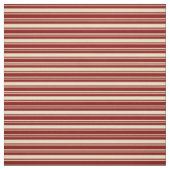 Tan- en maroon-strips stof (Swatch)