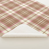 Tan en Pink Pset Sherpa Blanket Deken (3/4)