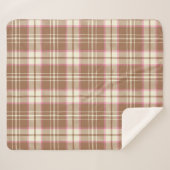 Tan en Pink Pset Sherpa Blanket Deken (Voorkant (horizontaal))