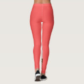 Tan en roze dikke afbeelding in een Sun-dress Leggings (Achterkant)