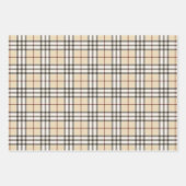Tan en White Buffalo Play Gingham in set 3 Inpakpapier Vel (Voorkant)