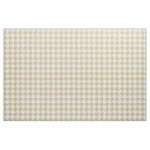 Tan en White Houndstooth Check Stof (Yard (91,4 cm))