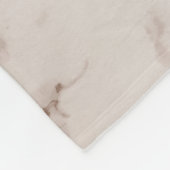 Tan en White Marble Blend Fleece Deken (Hoek)