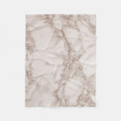 Tan en White Marble Blend Fleece Deken (Voorkant)