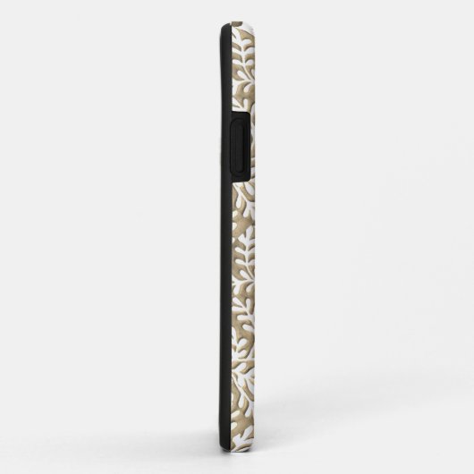 Tan en witte iPhone Case (Achterkant/rechts)