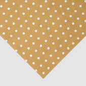 TAN- EN WITTE POLKA-DOTS TISSUEPAPIER (Detail)