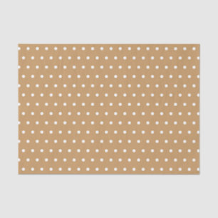 TAN- EN WITTE POLKA-DOTS TISSUEPAPIER