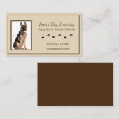 Tan- en wittekruiten kanine dog trainingspet visitekaartje (Voorkant / Achterkant)