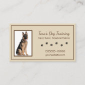 Tan- en wittekruiten kanine dog trainingspet visitekaartje (Voorkant)