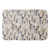 Tan en Zwart Abstract Meadow Badmat (Voorkant)