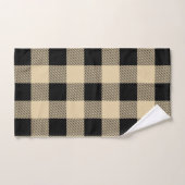  tan en zwarte buffelplaat bad handdoek (Handdoek)