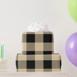  tan en zwarte buffelplaat cadeaupapier