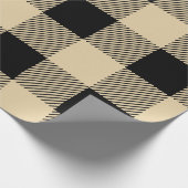  tan en zwarte buffelplaat cadeaupapier (Hoek)