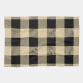 tan en zwarte buffelplaat theedoek (Horizontaal)