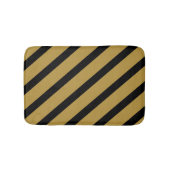 Tan- en zwarte strepen badmat (Voorkant)