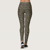 Tan en zwarte tribal print Leggings (Achterkant)