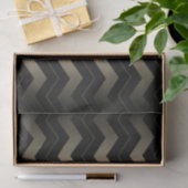 Tan en zwarte zigzag tissuepapier (Geschenk)