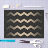 Tan en zwarte zigzag tissuepapier (Craft)