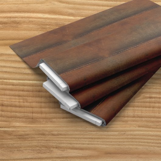 Tan Faux Leather opzadelen Stof