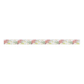  Tan Floral Grosgrain Lint (Voorkant)