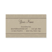 Tan Floral Wisps & Stripes met monogram