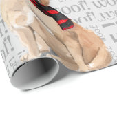 Tan Franse Bulldog Kerst voor Hondenliefhebbers Cadeaupapier (Rol Hoek)