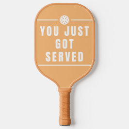 Tan Fun Tekst Slogan Pickleball Paddle