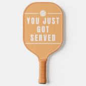 Tan Fun Tekst Slogan Pickleball Paddle (Achterkant)