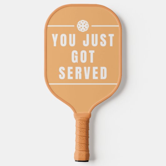 Tan Fun Tekst Slogan Pickleball Paddle (Achterkant)