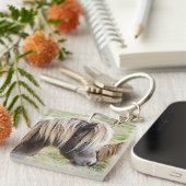 Tan gekleurde Shetland Pony, Sleutelhanger (Voorkant Rechts)