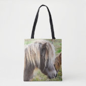 Tan gekleurde Shetland Pony, Tote Bag (Voorkant)