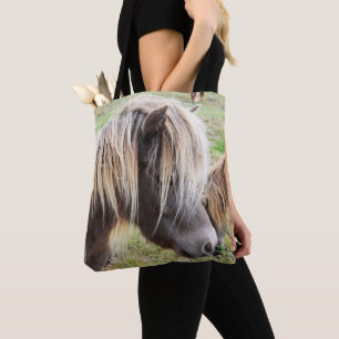 Tan gekleurde Shetland Pony, Tote Bag