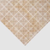 Tan Geometric Pattern Tissuepapier (Detail)