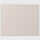 Tan Gingham Play Cadeaupapier (Vlak)