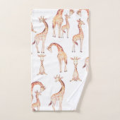 Tan Giraffes grillige Unisex Baby shower Kinder Bad Handdoek (Handdoek)